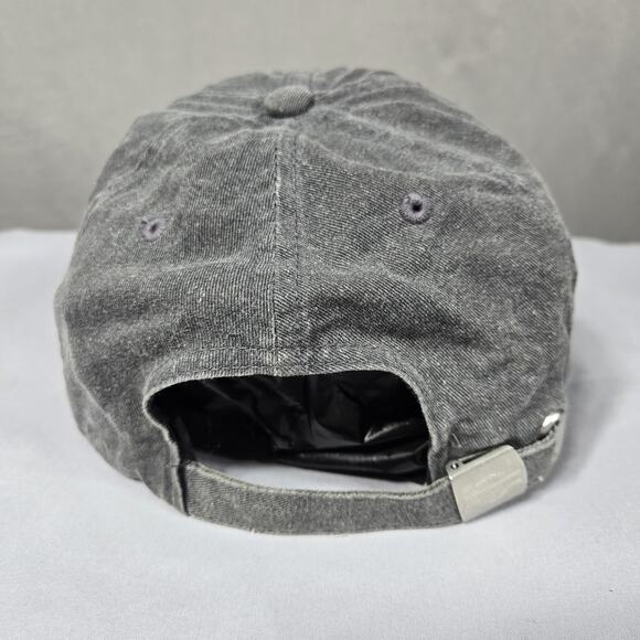 Harley Davidson Hat Gray Strapback Cap Motorcycle Embroidered Distressed Biker - Picture 4 of 8